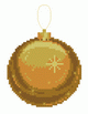 Схема для вышивки крестом «Золотой шарик» 